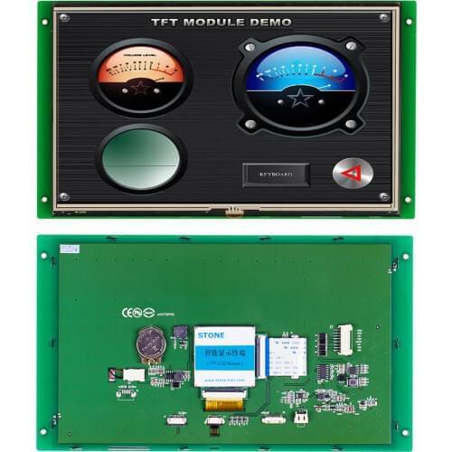 10.1" TFT LCD Module STI101WT-01 with Touch Panel + Controller Board + Software Support Any Microcontroller