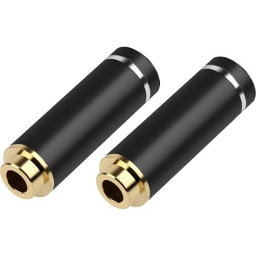 2pcs Jack 4.4mm Female Mini Jack Soldering Audio Connector HiFi 4.4mm 5 Pole Stereo Earphone Balanced Plug Adapter DIY Black