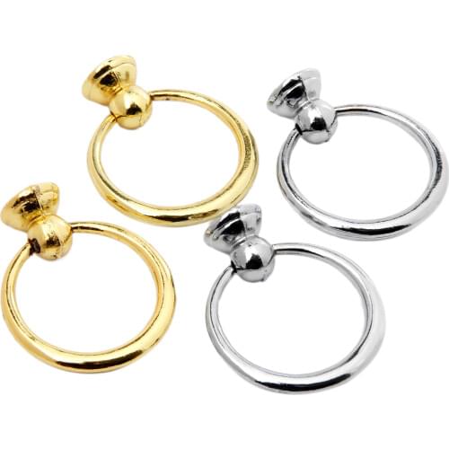 2Pcs Antique Zinc Alloy Vintage Cabinet Knob and Handle Kitchen Cabinet Drawer Ring Pull Handles Furniture Handles Home Decor