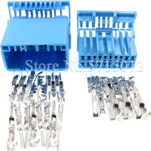 20 Hole Automotive CD Player Power Speaker Socket Audio Auto Connector Female Male For Honda Fit Buick MX5-A-20P-C