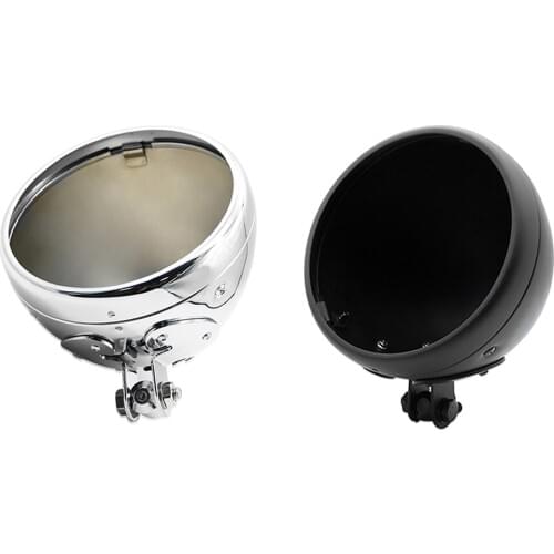 7.4' Motorcycle Retro Headlight Cover Housing For Halley FLST FXST