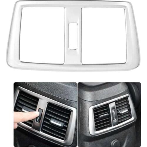 ABS Chrome Car Rear Air Conditioning Outlet Frame Cover Trim Fit for BMW 218i Gran Tourer F45 F46 2015 2016 2017 2018