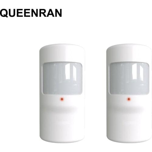 New 2pcs Wireless Pir Sensor Intelligent Alarm System 433MHz Motion Sensor Detector For Smart Home Security GSM/PSTN WIFI Alarm