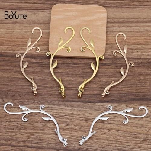 BoYuTe (2 Pairs/Lot) 125MM Metal Brass Vine Hair Clips Vintage Style DIY Hair Accessories Materials