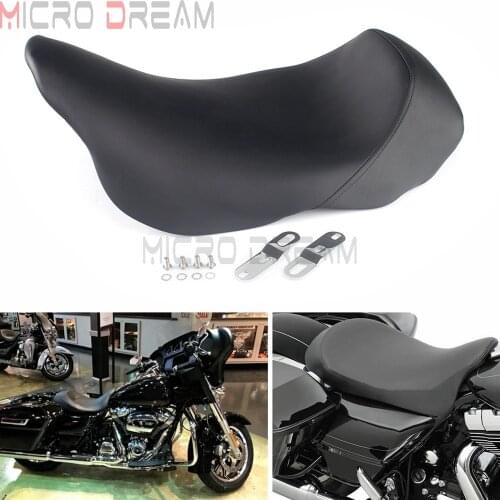 Black Motorcycle Seat Cushion for Harley Touring 2008-2020 Road King FLHR Electra Road Street Glide FLHX Driver Front Solo Seat