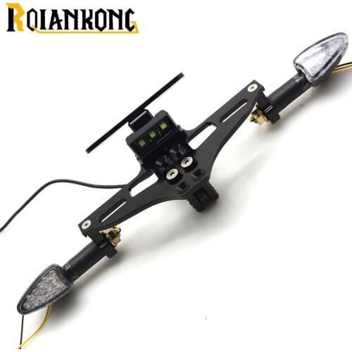 For Kawasaki ER6N ER6F ER-6N ER-6F Yamaha FZ6-S2 FZ6 S2 Motorcycle License Plate Bracket Licence Plate Holder Frame Number Plate