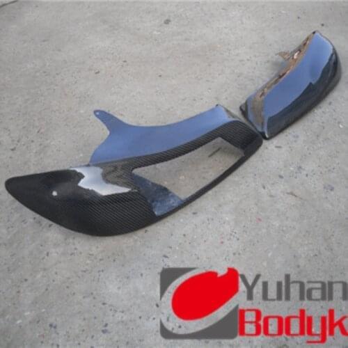 For S15 Silvia vented Headlight air intake CF Carbon Fiber