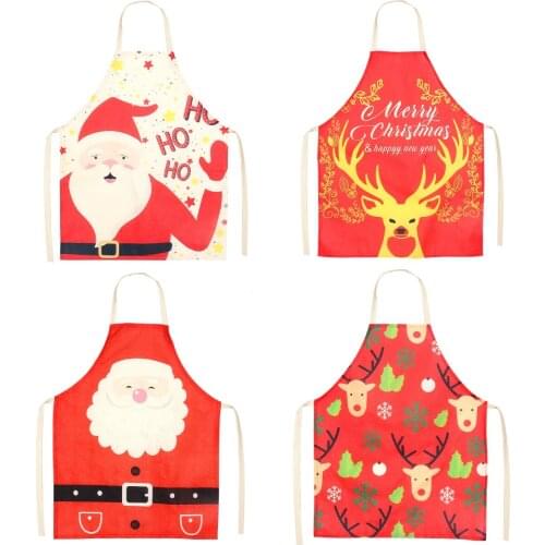 Santa Claus Apron Merry Christmas Decorations For Home 2021 Cristmas Ornament Xmas Navidad Natal Gifts Happy New Year 2022