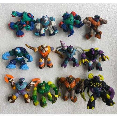 5pcs 4-8cm Big Size Gormiti Anime Action Figure Dolls Mixed StyleMonster Soldiers Model The Lords Of Nature 122003