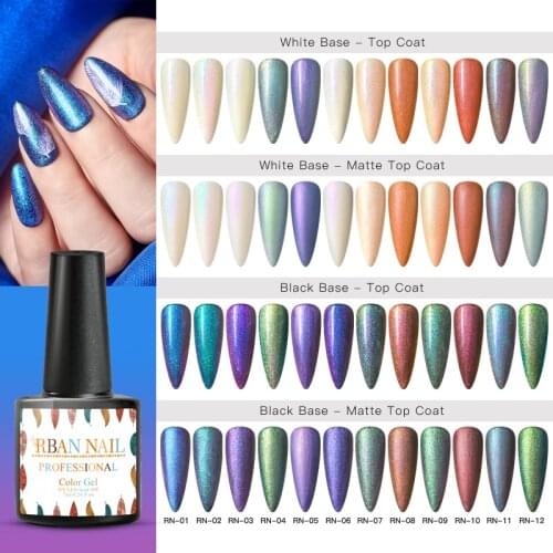 RBAN NAIL 7ml Chameleon Gel Polish Purple Gold Color Long Lasting Shining Soak Off UV LED Gel Varnish Nail Art Design Gel