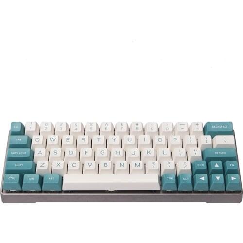 Maxkey keycaps, ABS green and white matching, 134 keys, suitable for most machines
