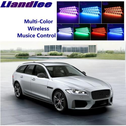 Liandlee Car Neon Color-Changing Light of Atmibient Inside Footwell Light For Jaguar XF X260 2015-2019