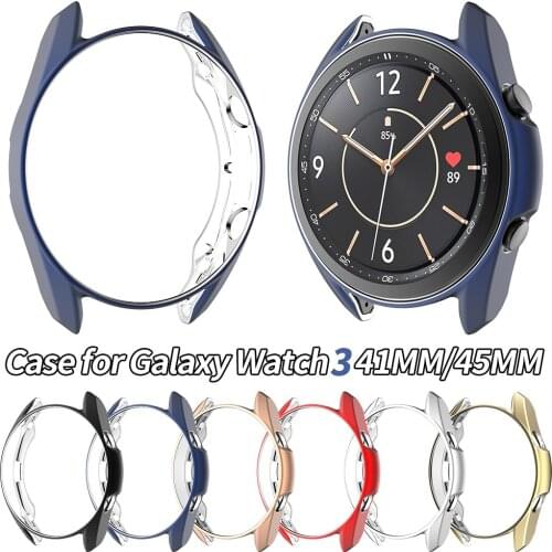Matte TPU Protective Cover for Samsung Galaxy Watch 3 Case 41mm 45mm Watch3 Flexible Bumper Exquisite Shell Thin Soft Frame