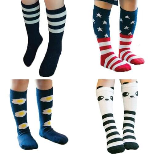 New Cartoon Baby Long Socks Kids Spring Animal Knee High Baby Socks Lovely Cute Girls Socks for Newborn Printed 100 Cotton Socks