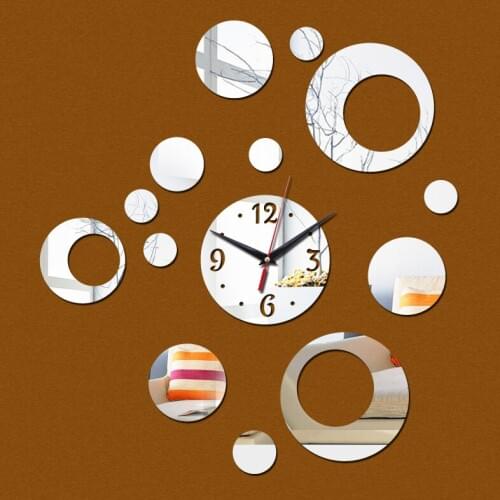 New Europe wall clock horloge quartz watch reloj de pared large decorative clocks acrylic modern 3d stickers