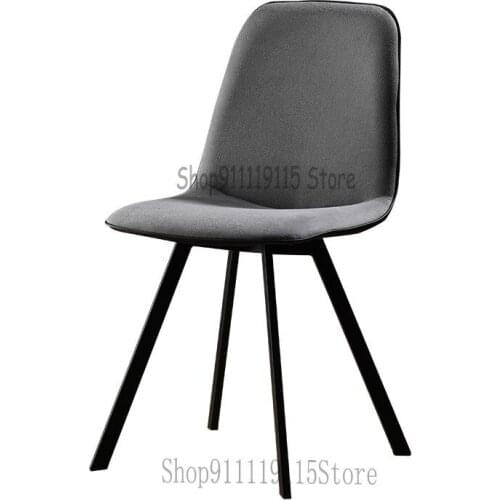 Dining Chair Family Nordic Modern Simple Iron Chair Back Light Luxury Discussion Desk Chair Dining Table Chair Stool
