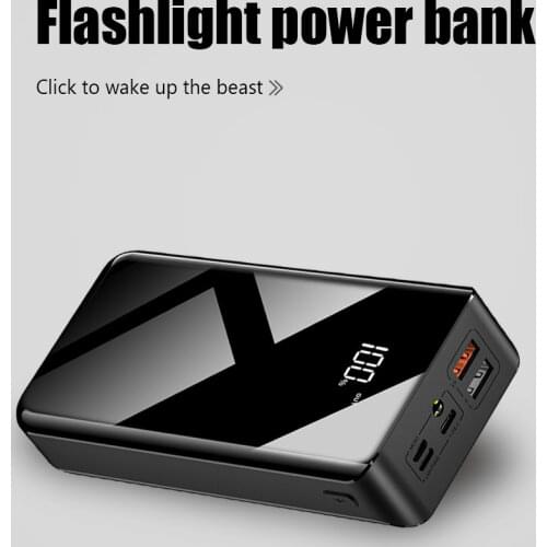 30000mAh power bank lage capacity portable type-c fast charge mobile phone universal for Apple Huawei Xiaomi mobile power