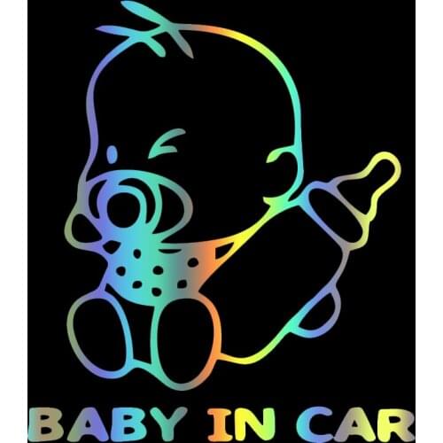 S51903# Various Sizes/Colors Car Stickers Vinyl Decal Baby In Car Motorcycle Decorative Accessories