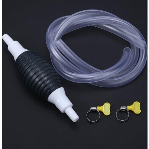 Silicone Squeeze Pumping Tube Oil Liquid Transfer Pump Car Fuel Tank Sucker Manual Pipe Portable Hand Siphon Pump Accessories