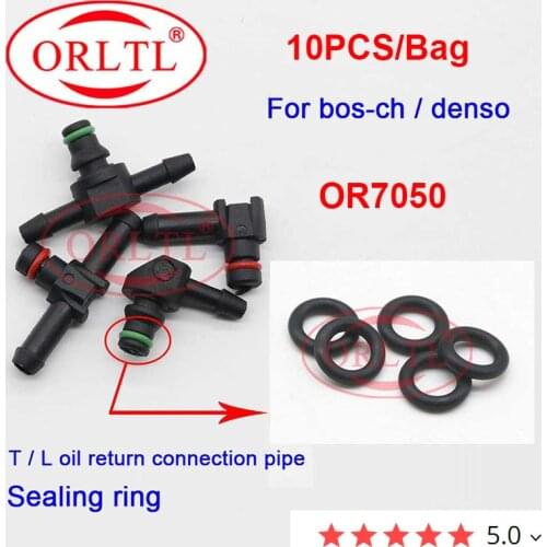 ORLTL T Type /L Type Common Rail Injector Return Oil Backflow Joint Pipe O-Ring For BOSCH DENSO