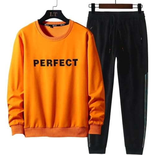 Spring Autumn Sportswear Tracksuits Men Sets Plus Size 8XL 7XL Male Sweatshirts Pants Oversized 2pcs Running Sports Sets