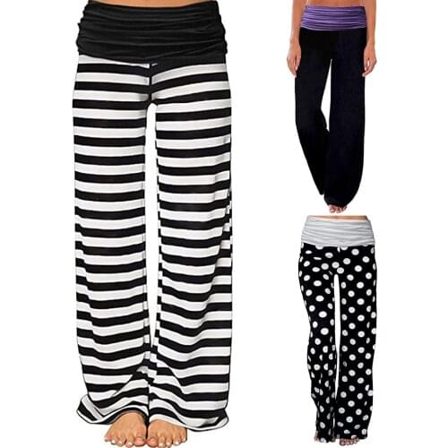 2020 womens pants wide leg pants womens sports Bodybuilding runing milk silk spliced yoga sport runing Fitness pants