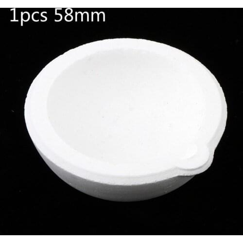 1pcs 58mm quartz crucible, silver and platinum fine ceramic crucible, gold and silver metal jewelry casting container