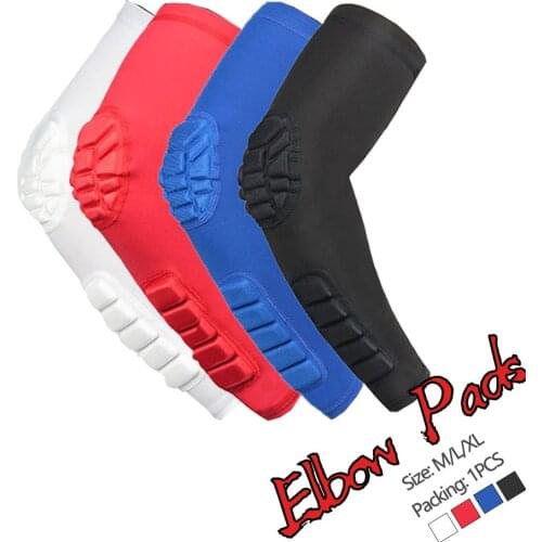 1PCS Crashproof Basketball Shooting Elbow Support Compression Sleeve Arm Brace Protector Sport Safety Elbow Pads