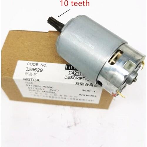 10 teeth Motor Engine 329629 For HITACHI WH10DCL Cordless Drill Driver Batt-Oper Screwdriver Power Tools