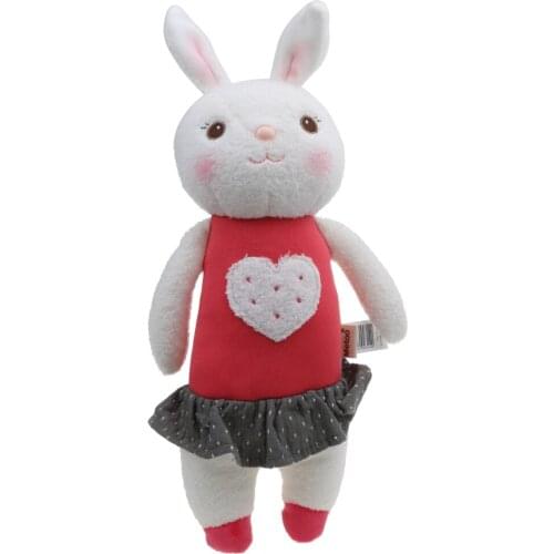 4xLovely Stuffed Plush Rabbit Doll in Red for Kids Soft Toy Birthday Gift