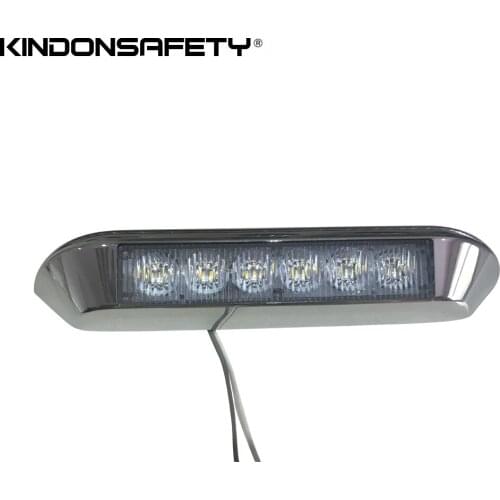 6 PCS Free Shipping! Caravan or Camper LED Awning Lights 8 Inch with White Black Chromed Bezel SW-08