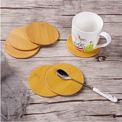 6PCS Hot Sale PU Leather Marble Coaster Drink Coffee Cup Mat Easy to Clean Placemats Round Tea Pad Table Pad Holder