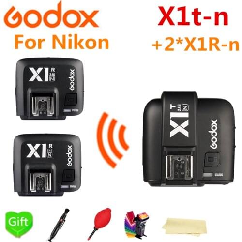 Godox X1T-N 2.4 G Wireless TTL HSS Flash Trigger Transmitter +2* X1R-N Receiver for Nikon GODOX V860II-N TT685-N TT600 Flash