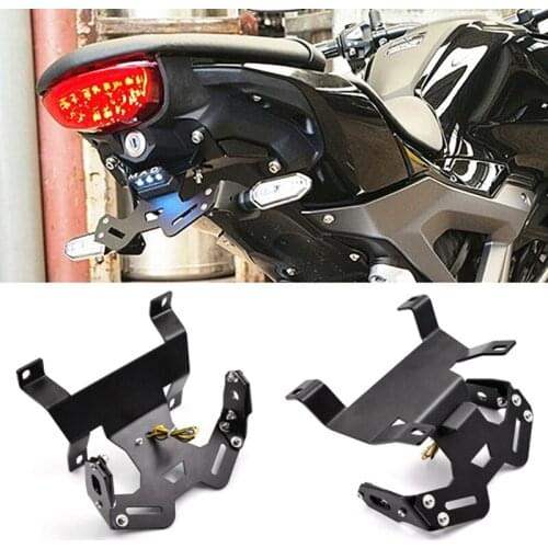 DHBH-Motorcycle License Plate Bracket Holder Mount LED Light for HONDA CB125R CB250R CB300R 2018-2020