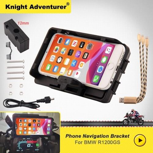 For BMW R1200GS r1200 gs Motorcycle USB Charger Mobile Phone Holder Stand BracketGS