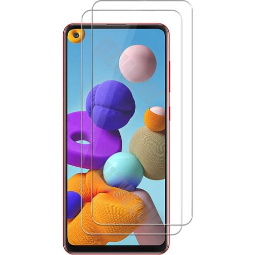 For Samsung Galaxy A21s Tempered Glass Screen Protectors Protective Guard Film HD Clear