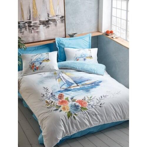 Cotton box turkey double quilt duvet cover bed sheet pillow king size duvet cover bedding 100% cotton bedroom 4pcs Morgan