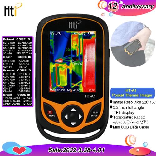 Infrared Thermal Imager Electric pole detection mini thermal camera Floor Wall Heating Pipe Test HT-A1/A2