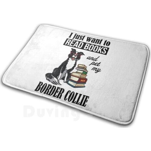 Border Collie Mat Rug Carpet Anti-Slip Floor Mats Bedroom Border Collie Border Collie Border Collie Mom Border Collie Dad Border