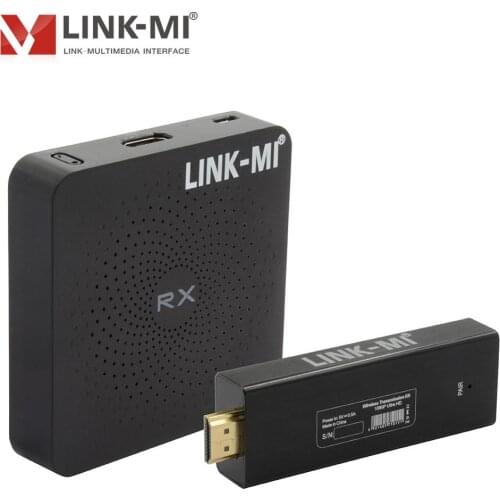 LINK-MI 30m Wireless HDMI Transmitter Receiver 1080P@60HZ 3D Wireless HDMI Extender 30M HD Wire Miracast Adapter