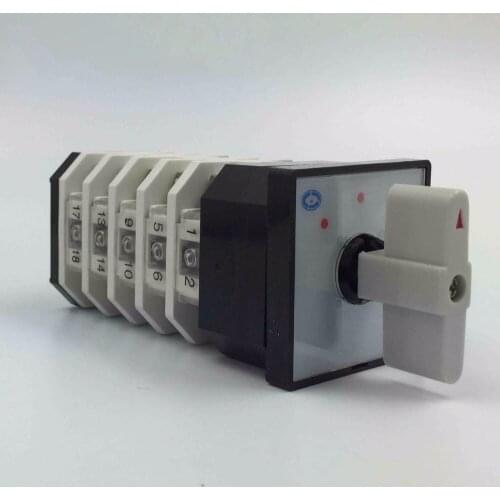 LW12-16/5 Universal Change-over Switch Silver Point Rotating 3 Archives 5 Section 16A Electrical Measuring Instrument