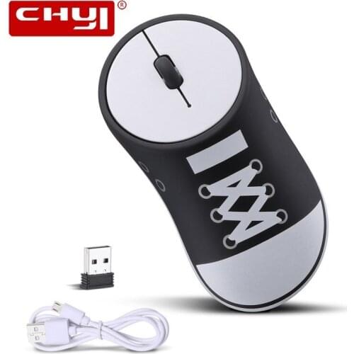 New 2019 Rechargeable Wireless Mouse Silent Wireless Gaming Mouse Optical Ergonomic Novelty Shoes Computer Mouse for Laptop PC