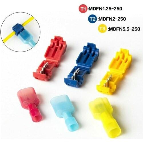 Car Audio Quick Splice Crimp Terminal Electrical Scotch Lock 22-10AWG Wire Cable Connectors Set