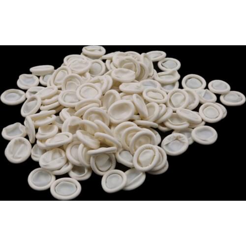 Disposable Fingertips Protector Gloves Rubber Non-slip Finger Disposable Makeup Eyebrow Extension Gloves Accessories