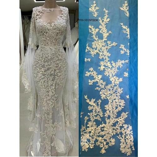 Wholesale New Sequins mesh lace fabric African Tulle Lace fabric For Wedding dress fabric 10YARDS