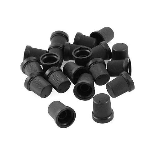 Plastic Nonslip 6mm Inner Hole Dia Potentiometer Control Knobs Black 20pcs