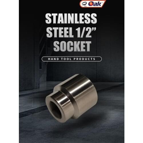 Hand Tools 304 Stainless Steel 1/2" inch drive socket 6 point 20mm