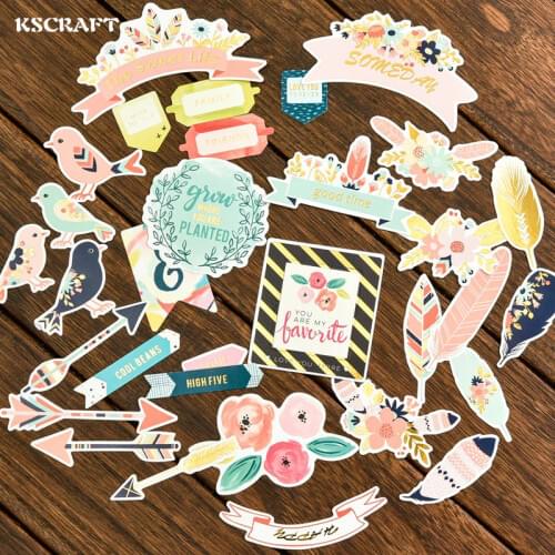 KSCRAFT Love You paper die cuts for DIY scrapbooking/photo album Decoration Crafts 30pcs