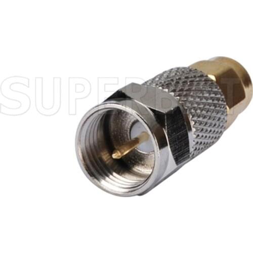 Superbat 5 pcs SMA-F Adapter SMA Male Plug to F Plug straight RF Coaxial Connector