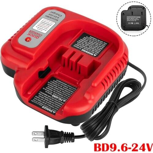 US Plug Replacement Battery Charger Adapter Connector For Black & Decker 18V-24V HPB18 HPB18-OPE HPB12 Battery